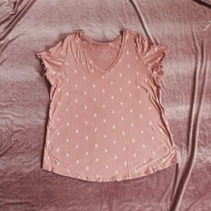 Classic Fit V-Neck Tee - Heritage Cotton Cactus Dusty Pink